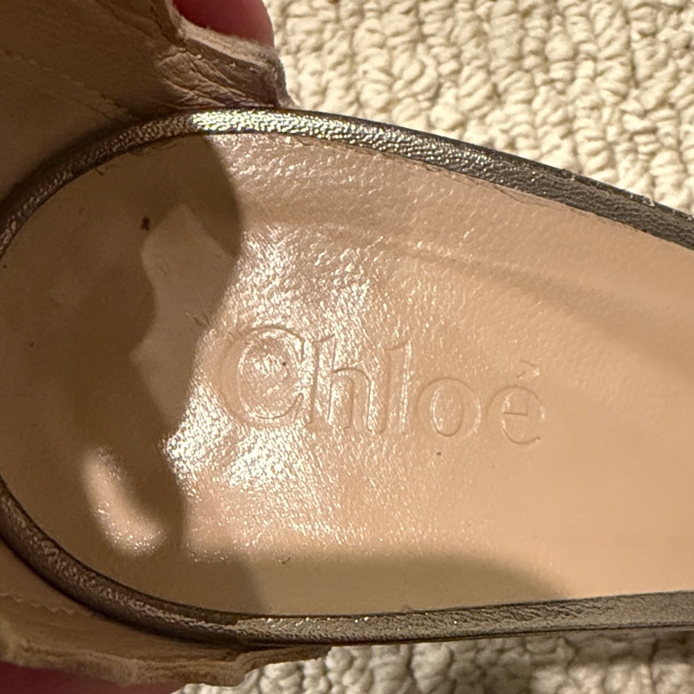 Chloe super sexy, Elegant Metallic Ankle Strap Women's Shoes - Picture 5 of 5